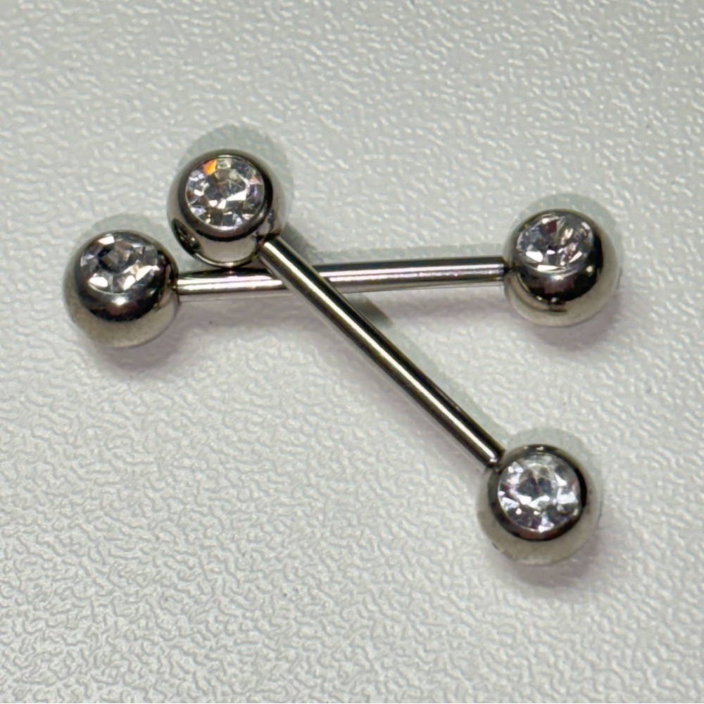 Gem Nipple Barbells 14g